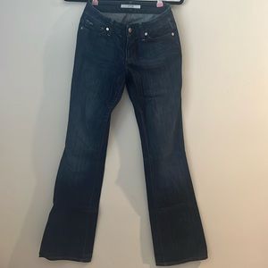 Joe’s Jeans, Size W 25, dark denim, broken, great condition